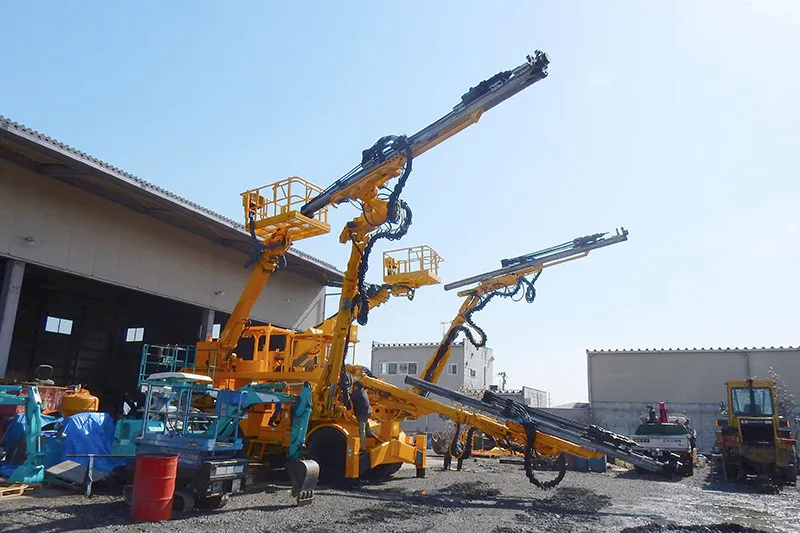 県内唯一！トンネル工事用建設機械の整備
