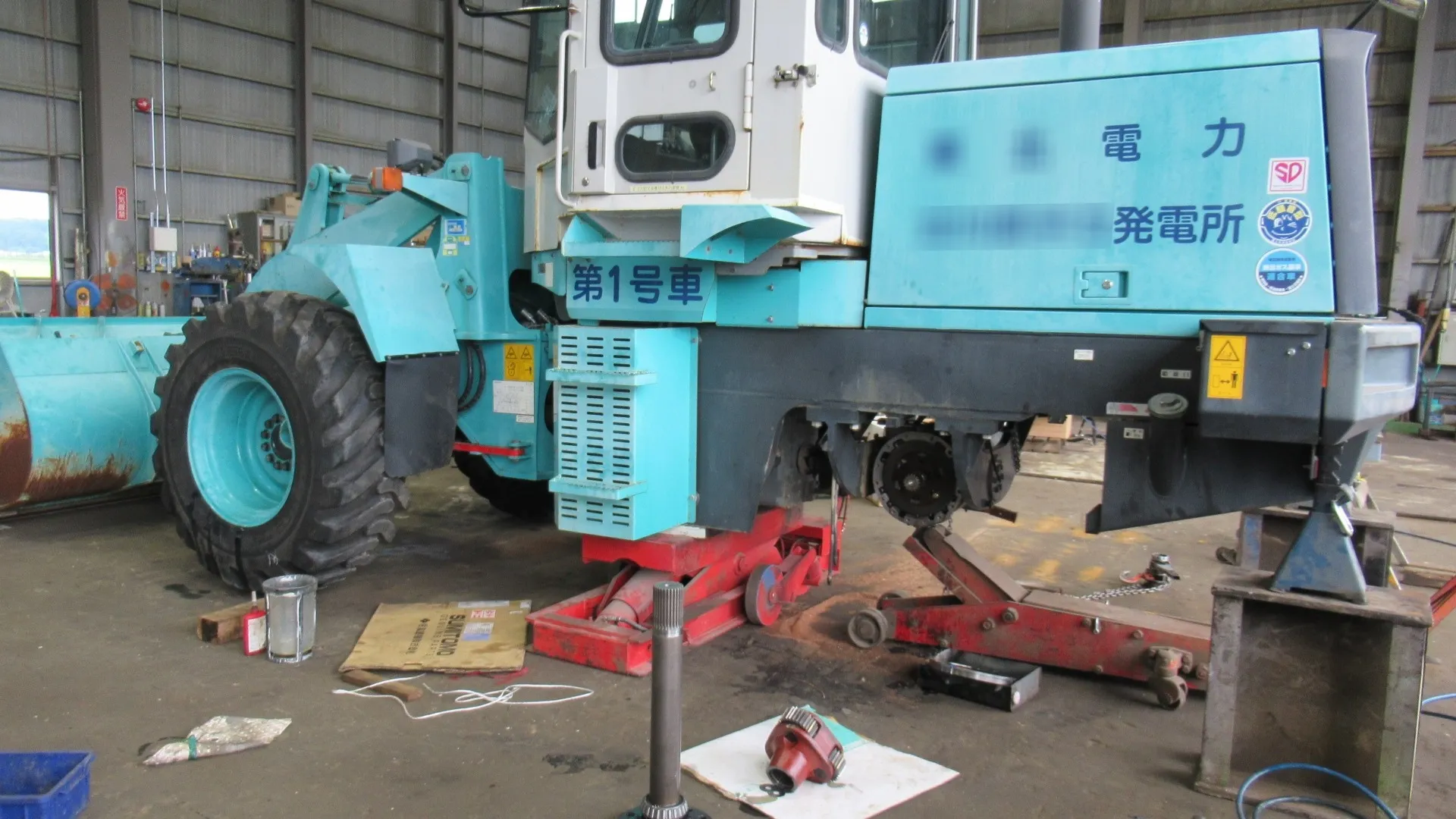 災害復旧車両の整備もしています！